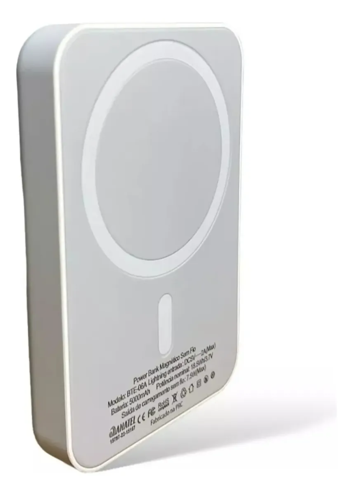 Carregador Portátil Indução 5000mah