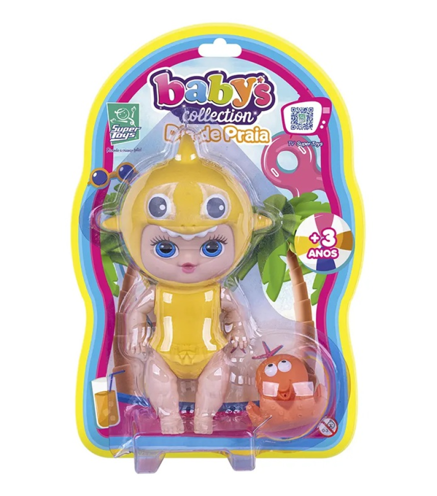 Boneca Babys Collection Dia De Praia