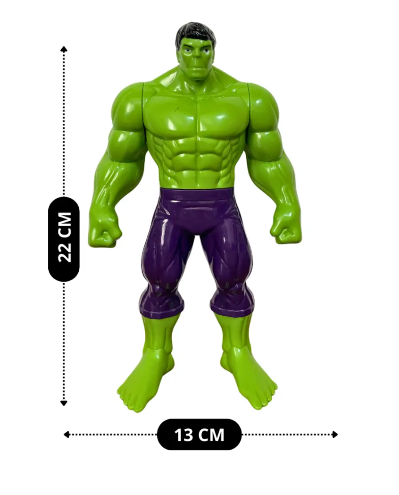 Boneco Hulk Marvel 22cm Articulado Colecionável