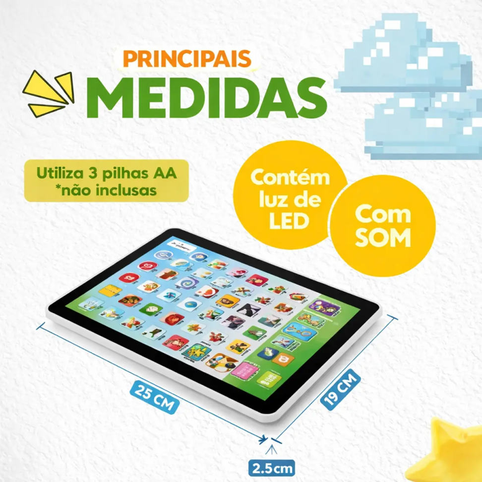 Tablet Interativo Infantil Educativo Bilíngue Didático - #3