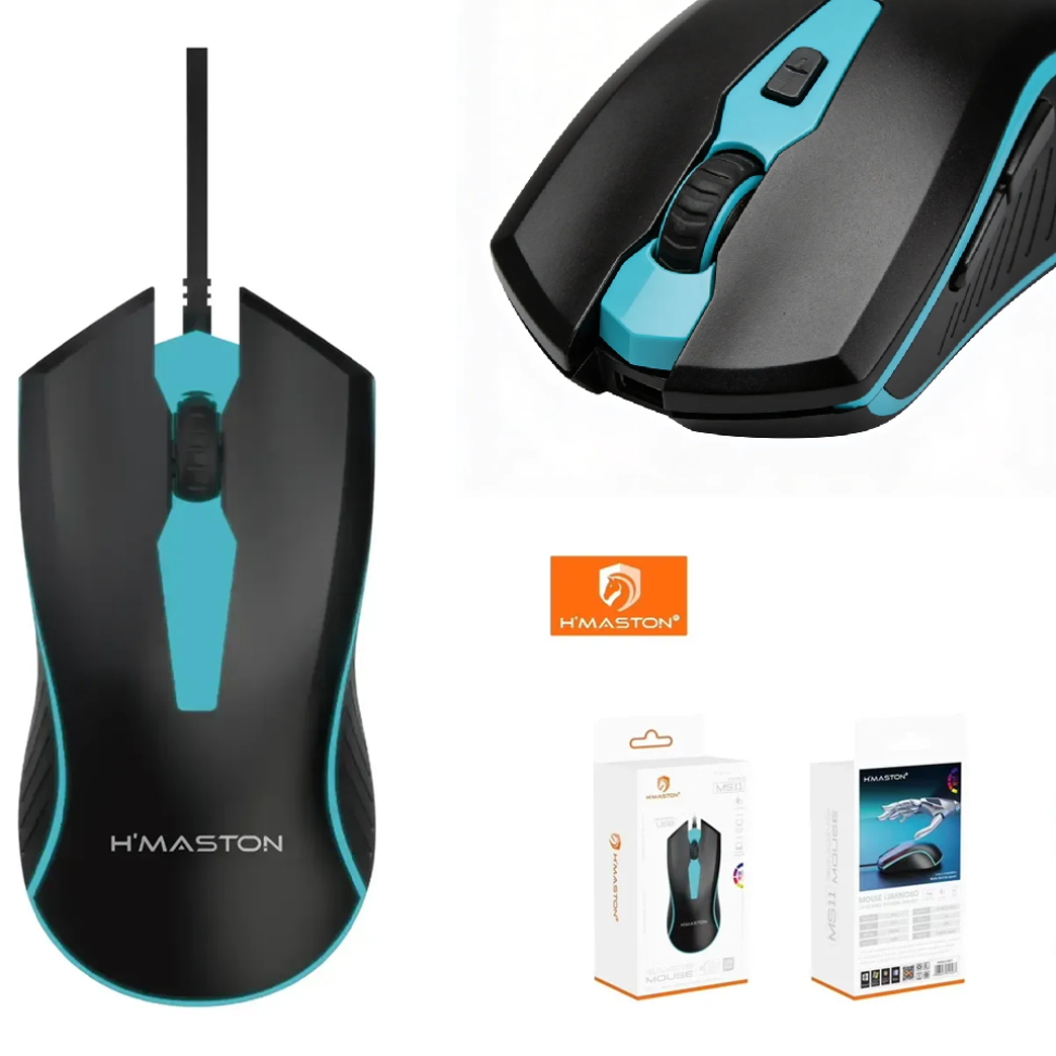 Mouse Com Fio Usb Ms11 Conforto E Precisão
