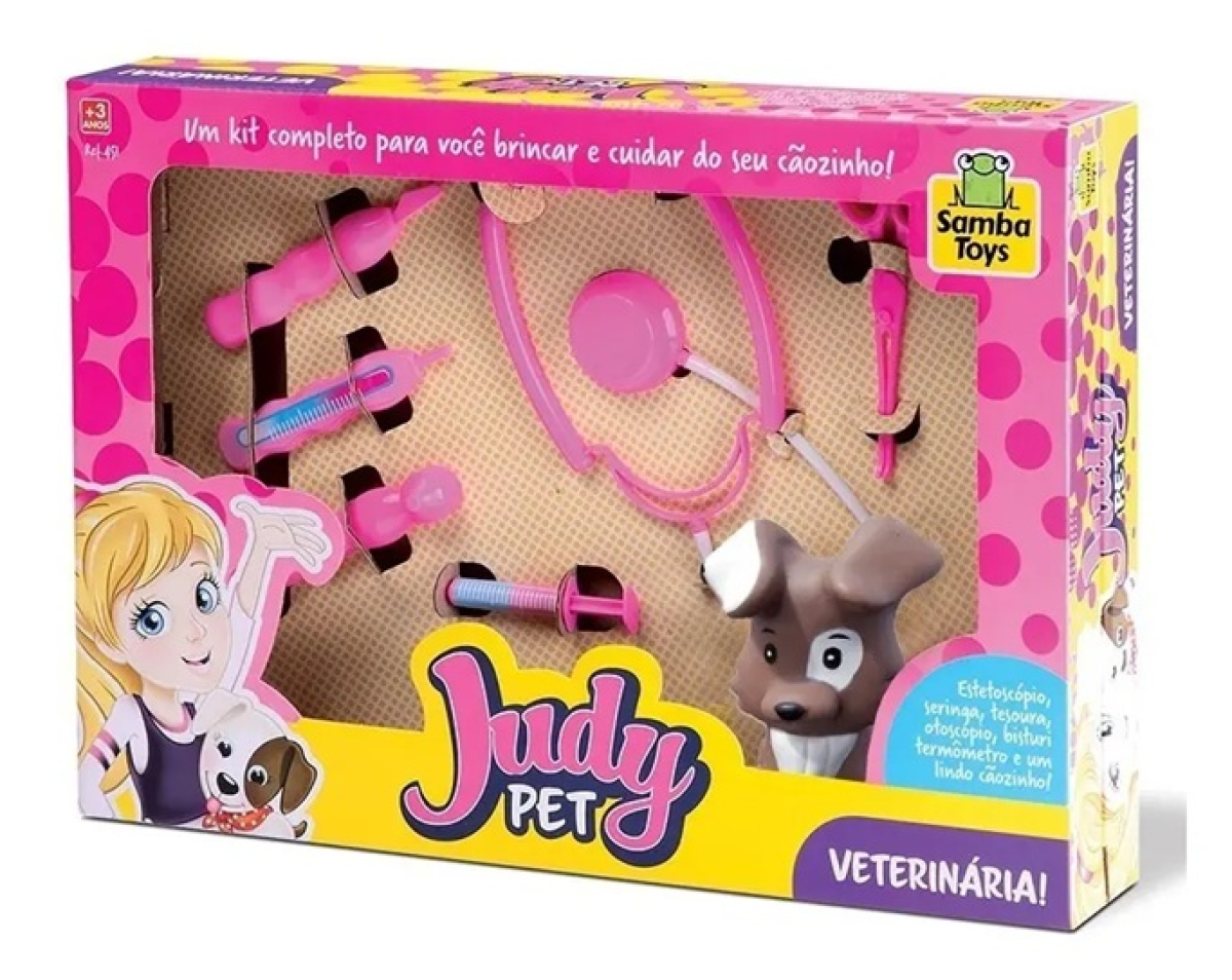 Kit Judy Pet Veterinária - Consultório De Brinquedo
