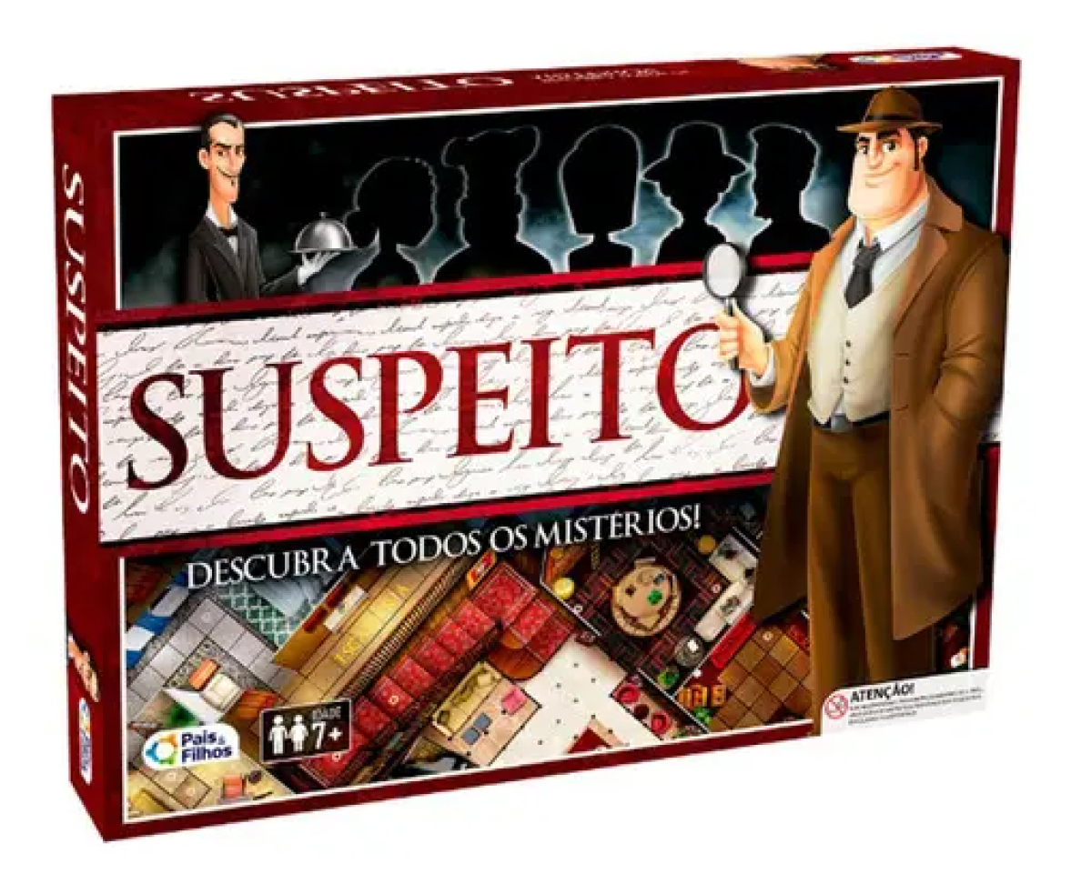 Jogo de Tabuleiro Suspeito Detective Pais & Filhos
