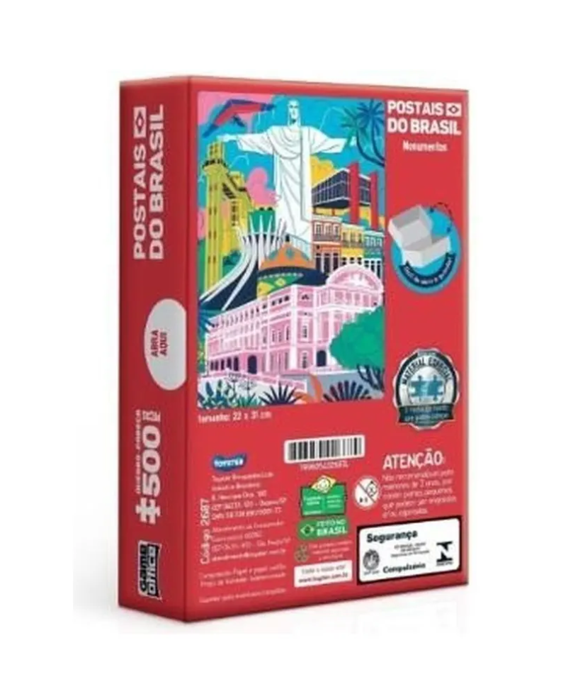 Quebra Cabeça Postais Do Brasil Monumentos 500 Peças - #3