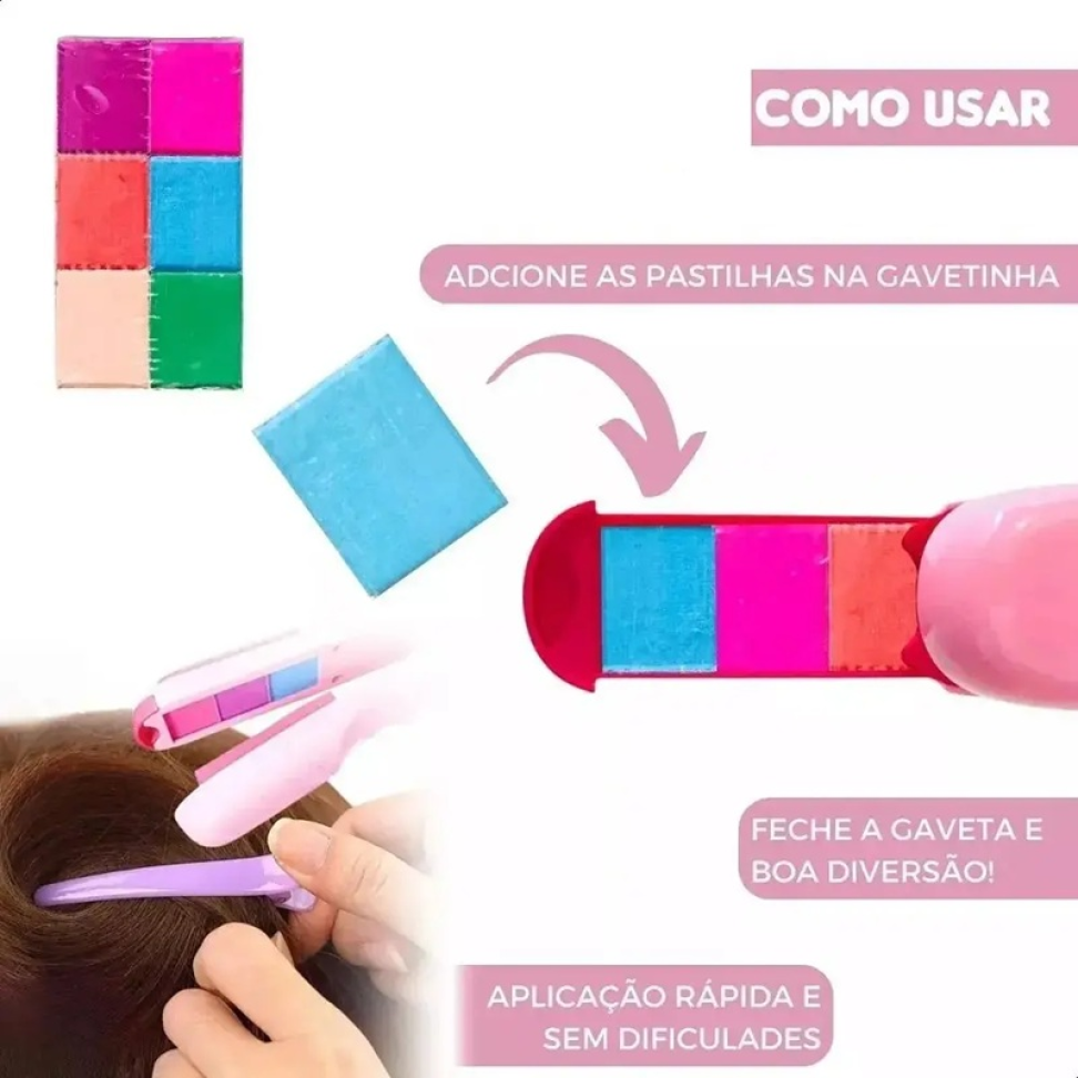 Prancha p/ Colorir Cabelo - Salão De Beleza