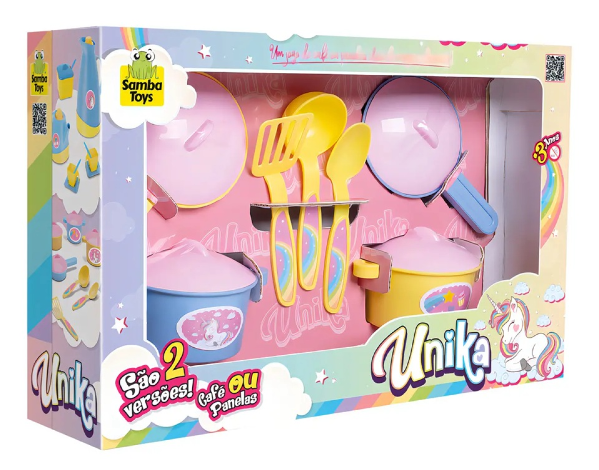 Jogo de Cozinha Panelinhas Unicornio Unika 7 pcs