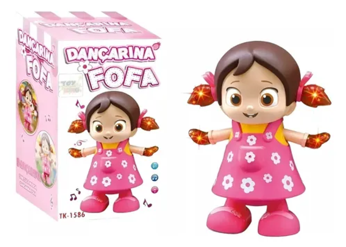 Boneca Dançarina Musical Com Luzes - Bate E Volta