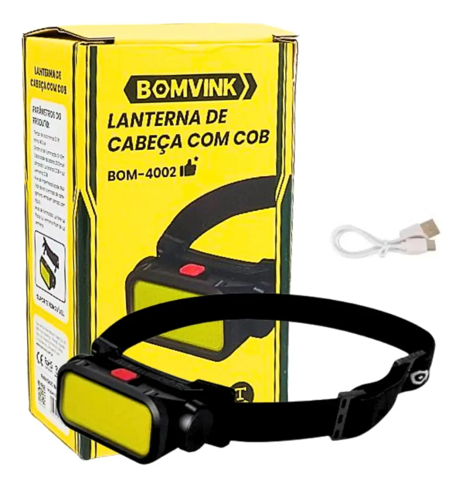 Lanterna Cabeça Super Led Recarregável