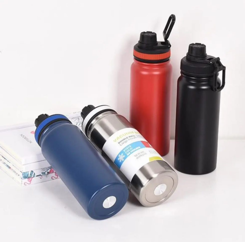 Garrafa Térmica 800ml Inox Com Alça