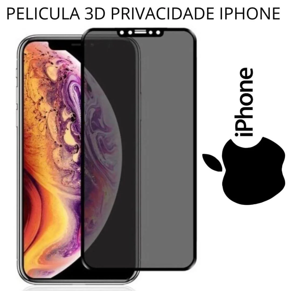 Película Privacidade Aplicada 3D IPHONE
