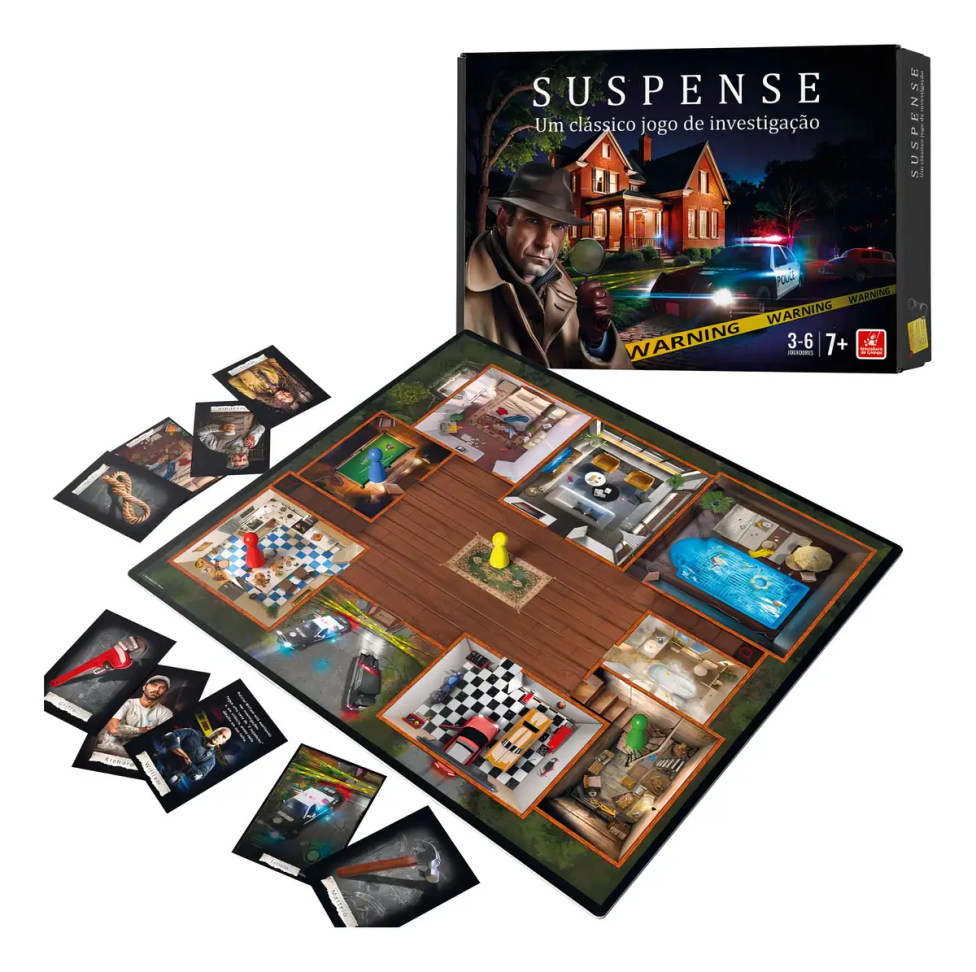 Jogo de Tabuleiro Suspense Investigação Criminal