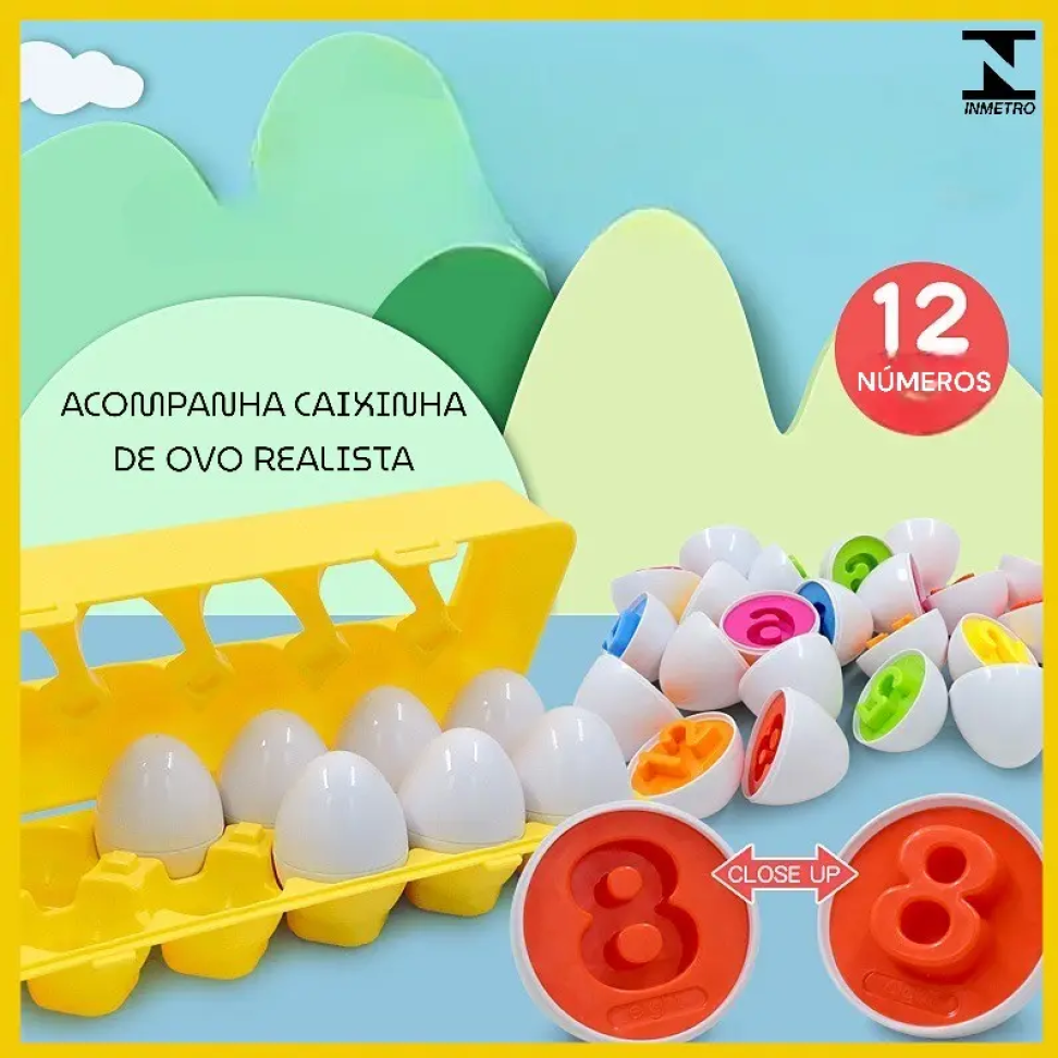 Brinquedo Ovo Didático - Encaixar e Aprender - #4