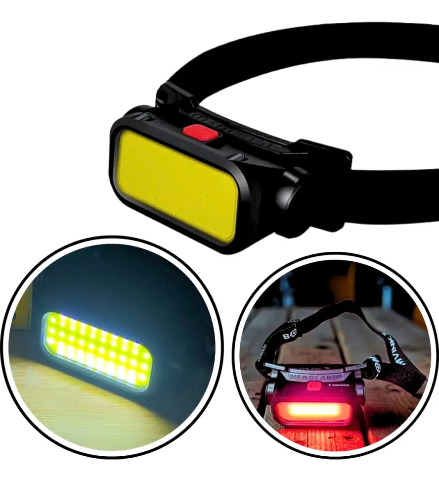 Lanterna Cabeça Super Led Recarregável