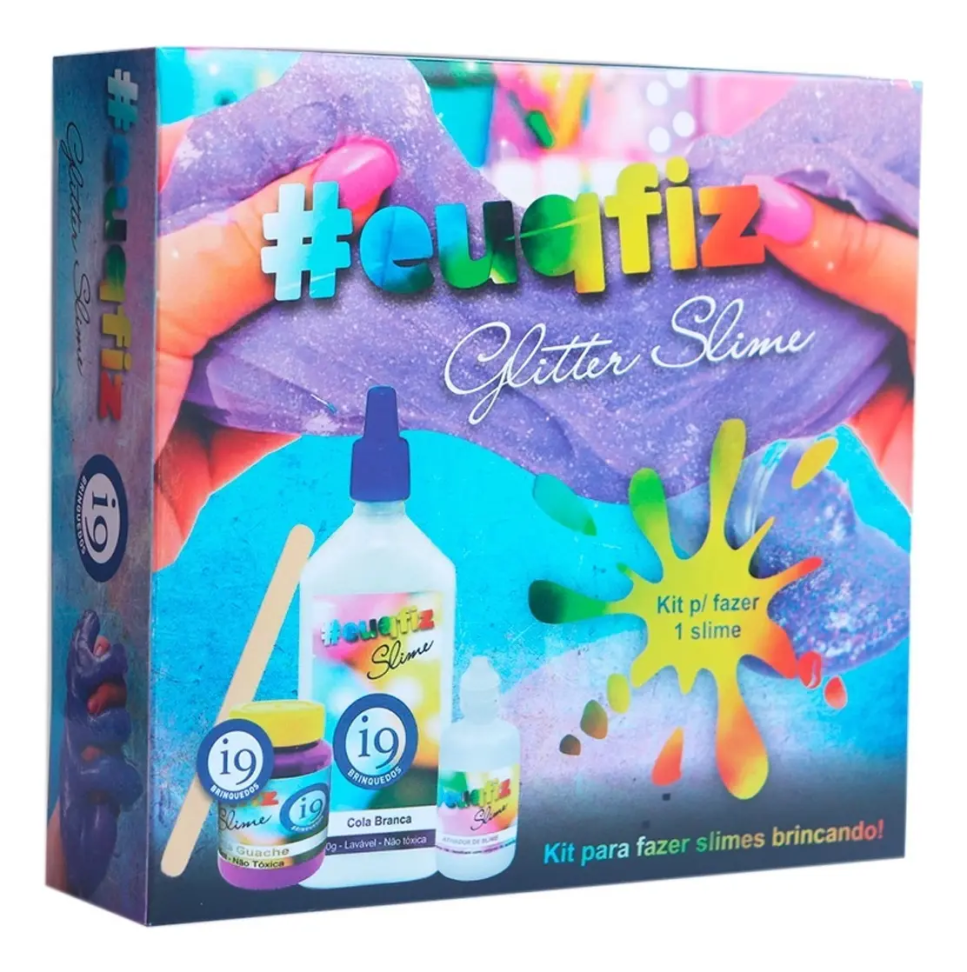 Kit Para Fazer Slime Com Glitter
