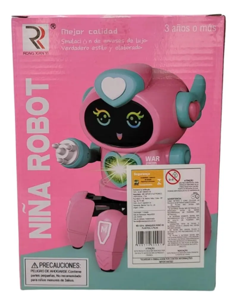 Robô Dançarino Com Som e Luzes - Brinquedo com Movimento