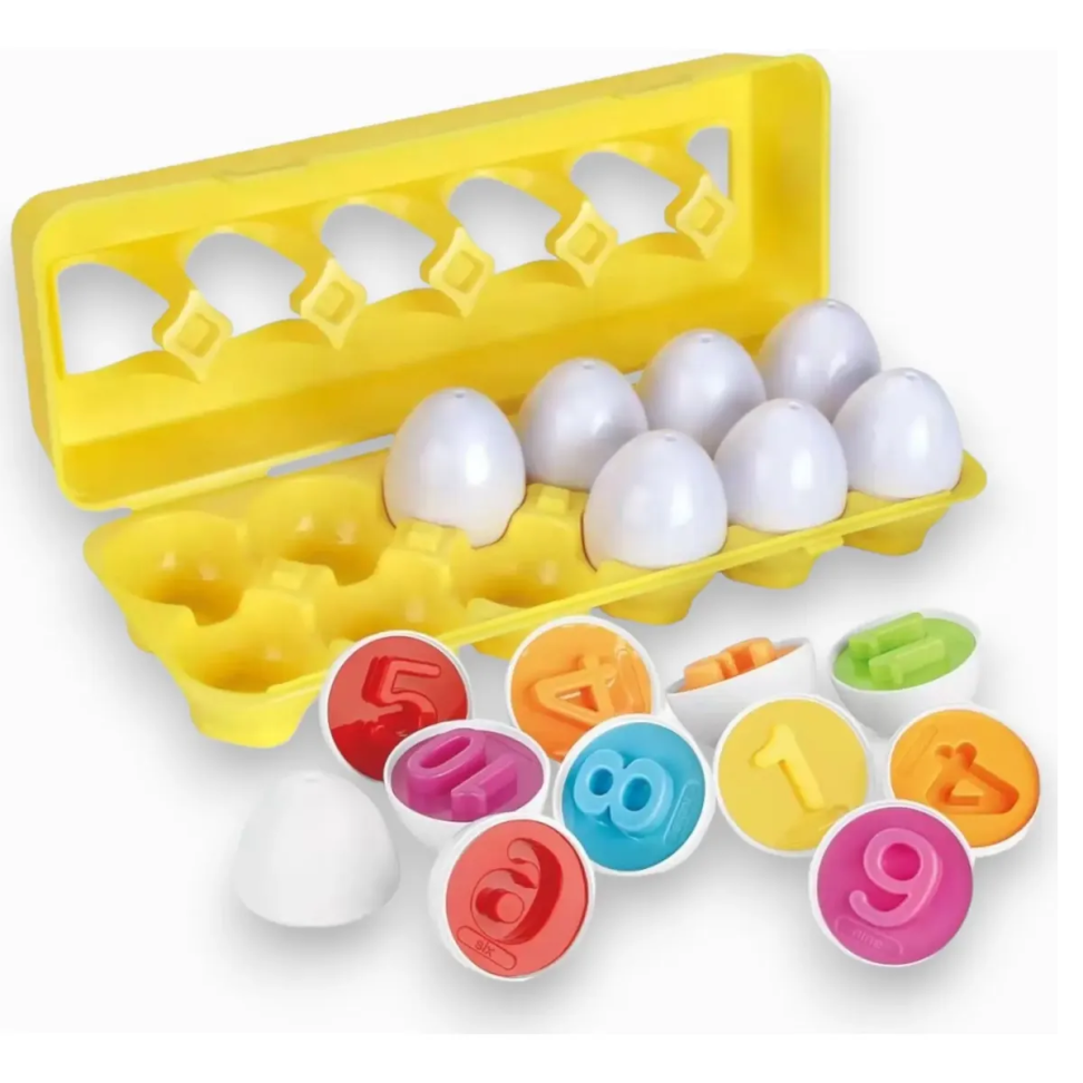 Brinquedo Ovo Didático - Encaixar e Aprender
