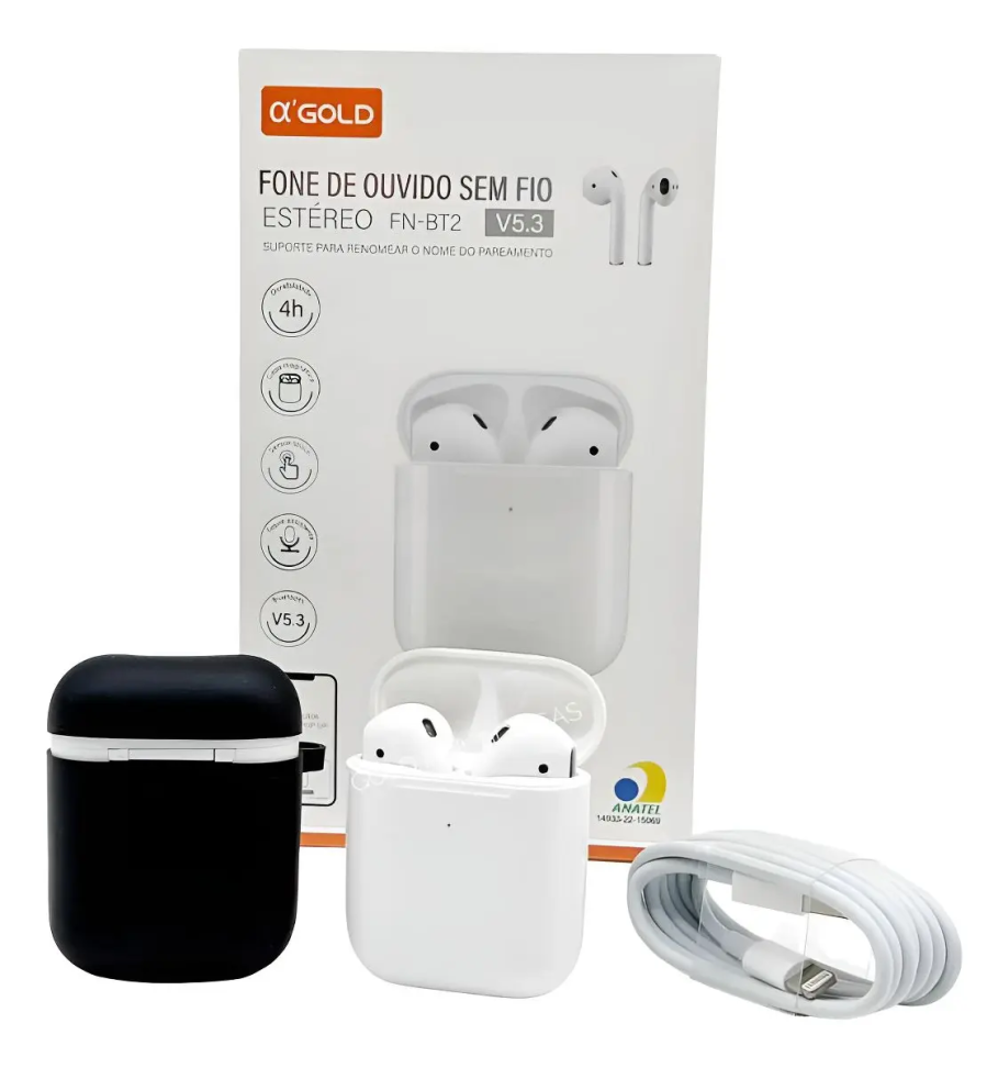 Fone Bluetooth Agold Pro Sem Fio BT2