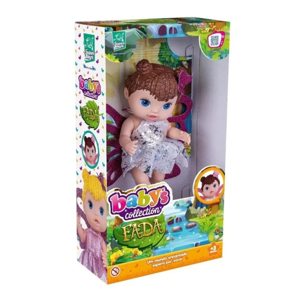 Boneca Babys Collection - Fada Morena