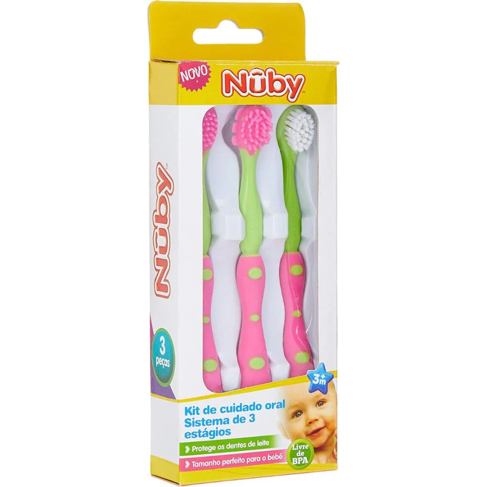 Kit Cuidado Oral Infantil - Sistema com 3 Estágios