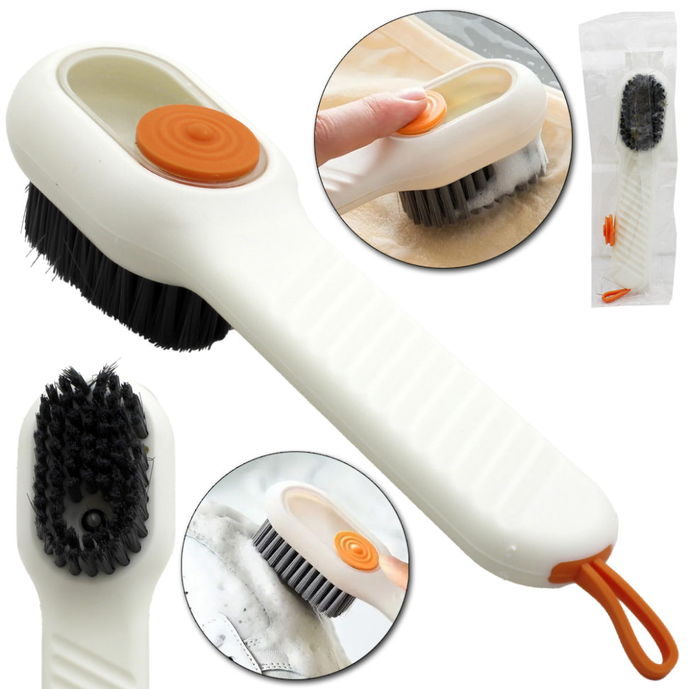 Escova De Limpeza Multiuso Com Dispenser De Sabão