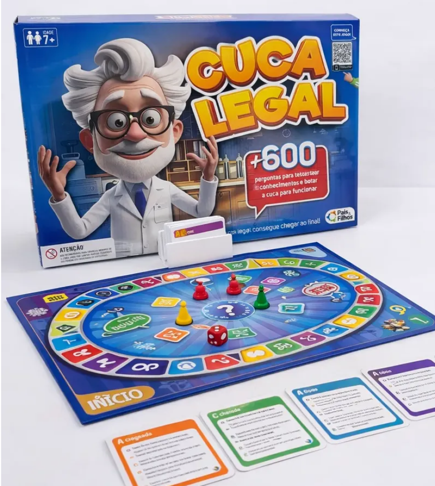 Jogo De Tabuleiro Cuca Legal Perguntas e Repostas