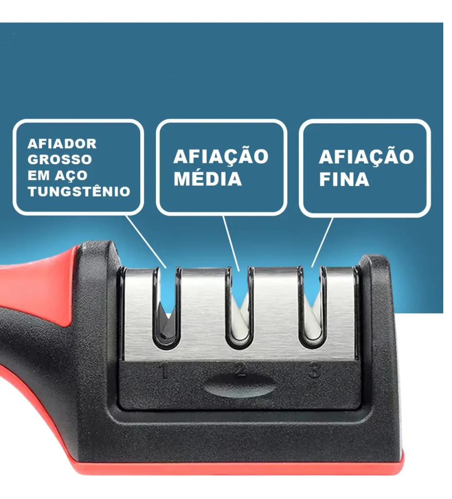 Amolador Afiador de Facas 3 Estágios - #3