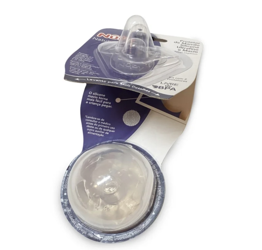 Protetor Mamilo Silicone Ultrafino Com Estojo