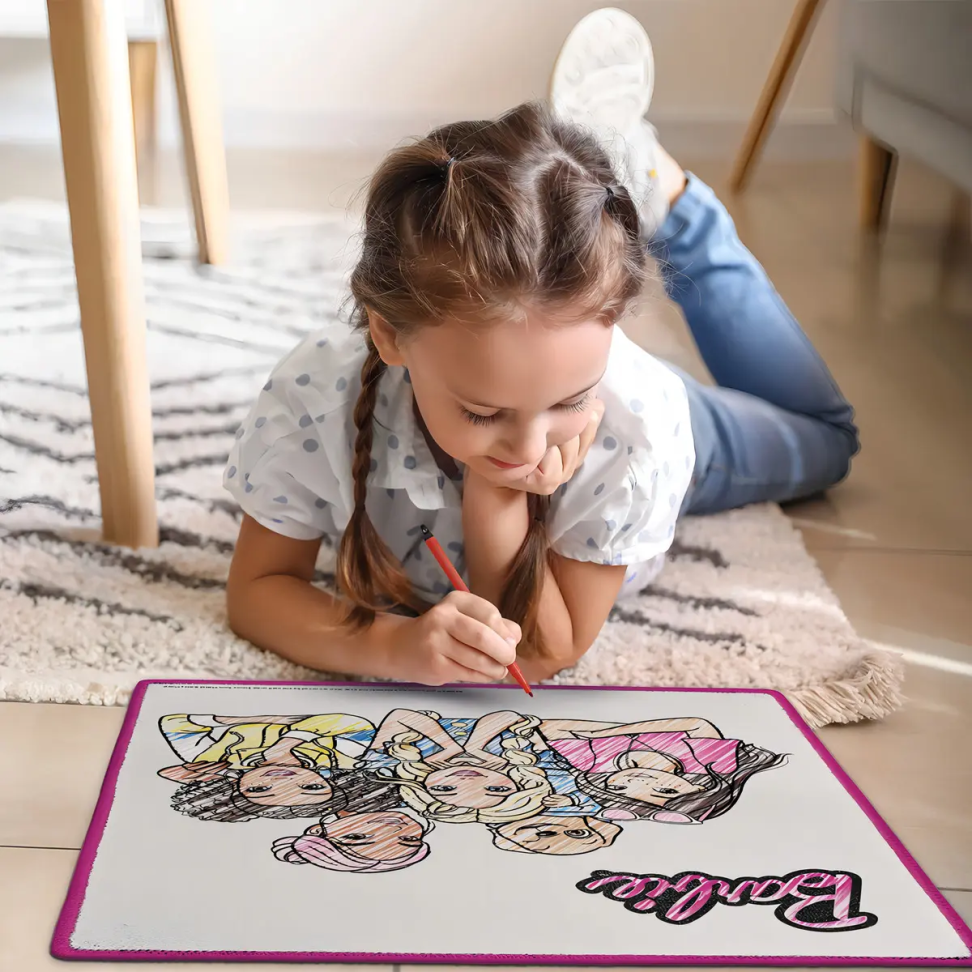 Tapete Mágico Acqua Para Colorir Barbie