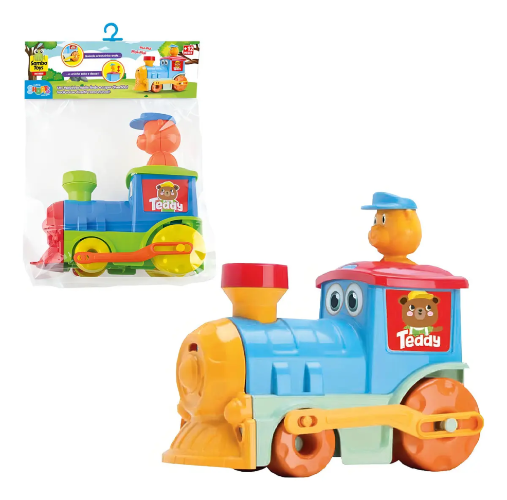 Brinquedo Infantil Trenzinho Teddy's Ursinho Didático