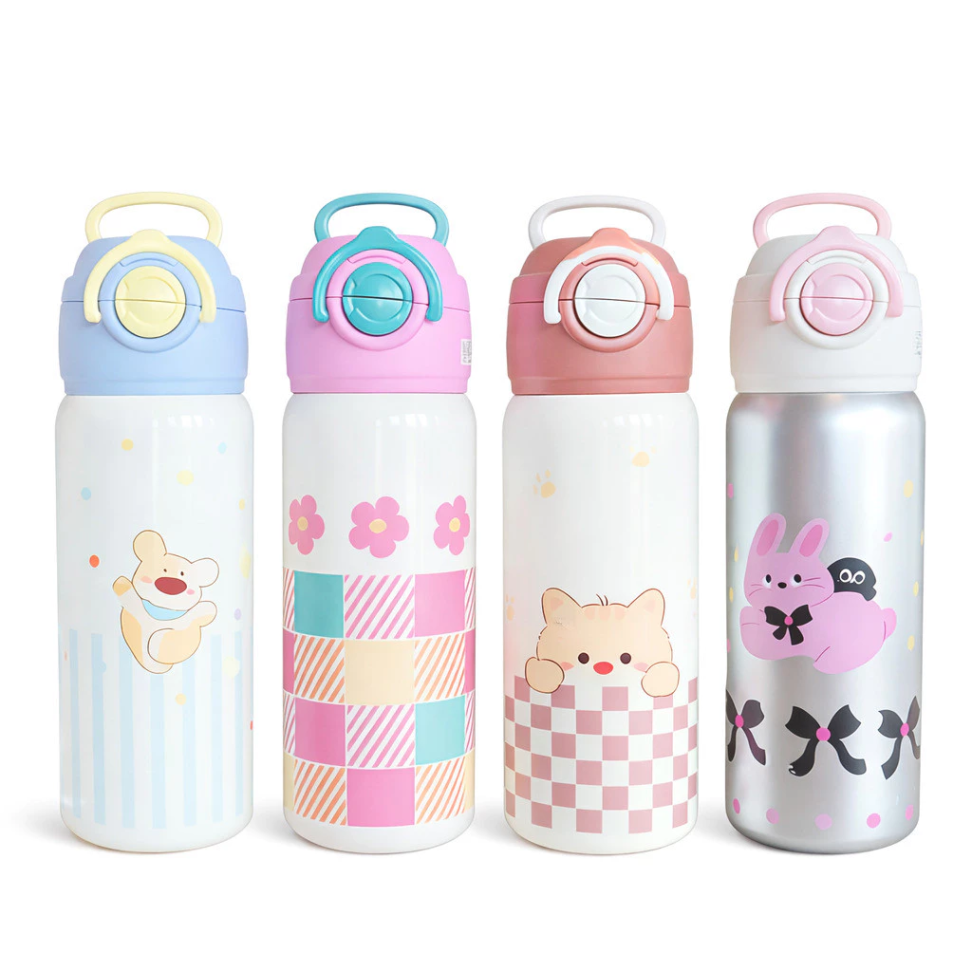 Garrafa Infantil 600ml Térmica Dupla Camada