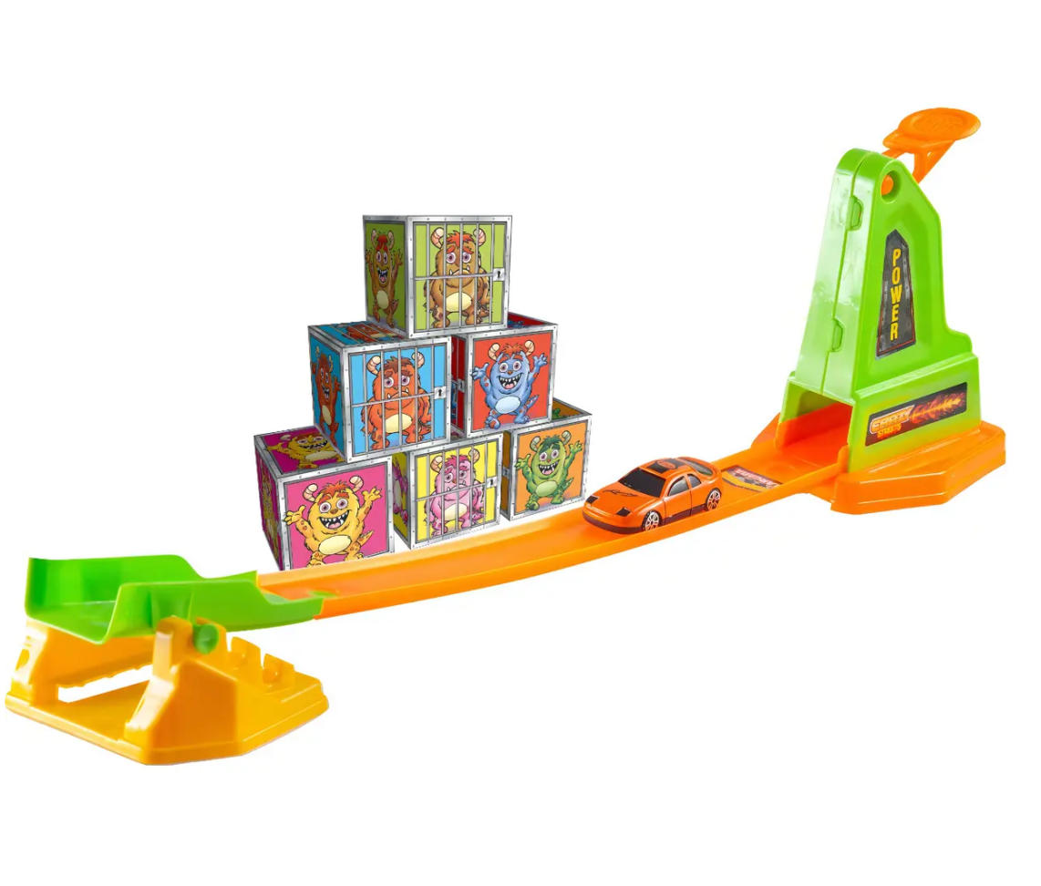 Pista de Corrida com Lançador Crazy Streets Crash