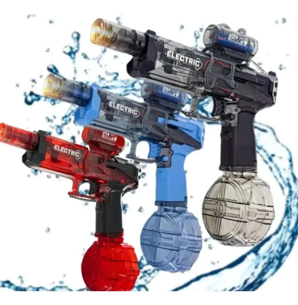 Pistola de Água Elétrica e Recarregável C/ Luz