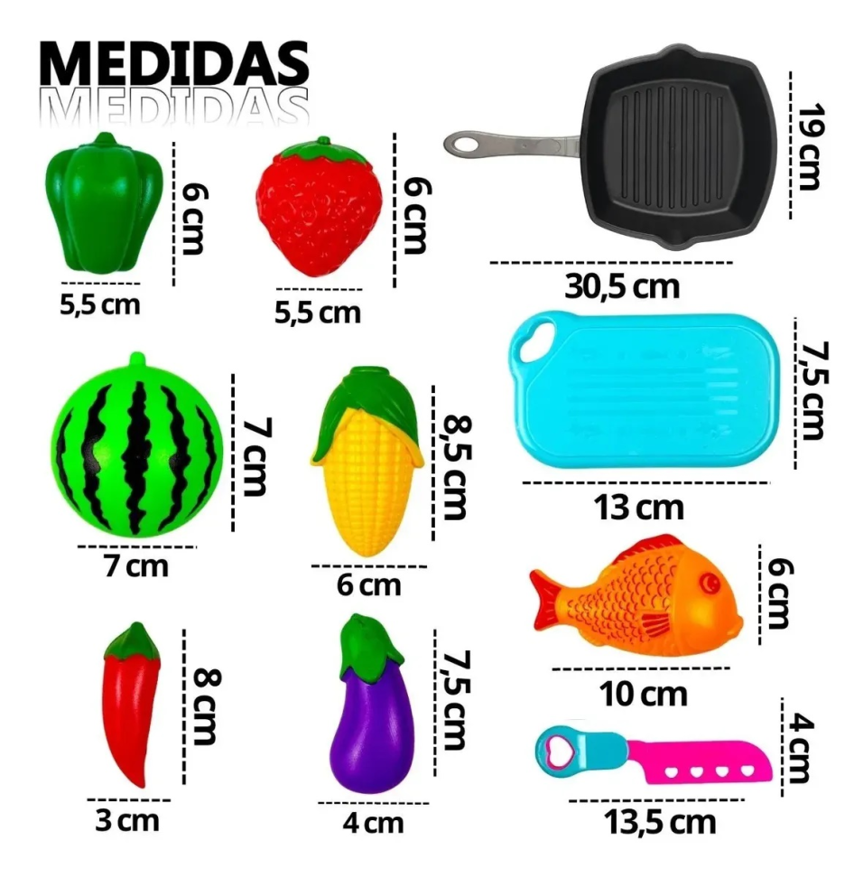 Brinquedo Kit Cozinha Comidinhas C/ Velcro - #3