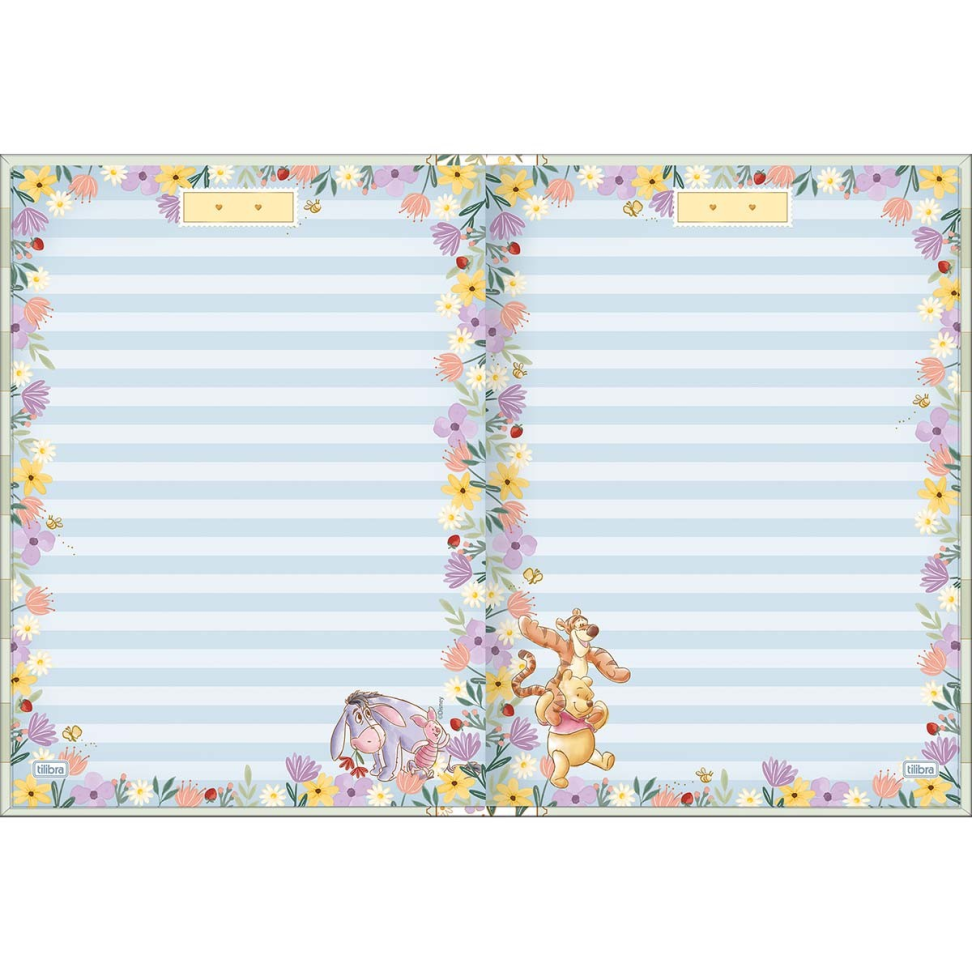 Caderno Brochura Capa Dura Colegial Pooh 80F - SORTIDO - #9