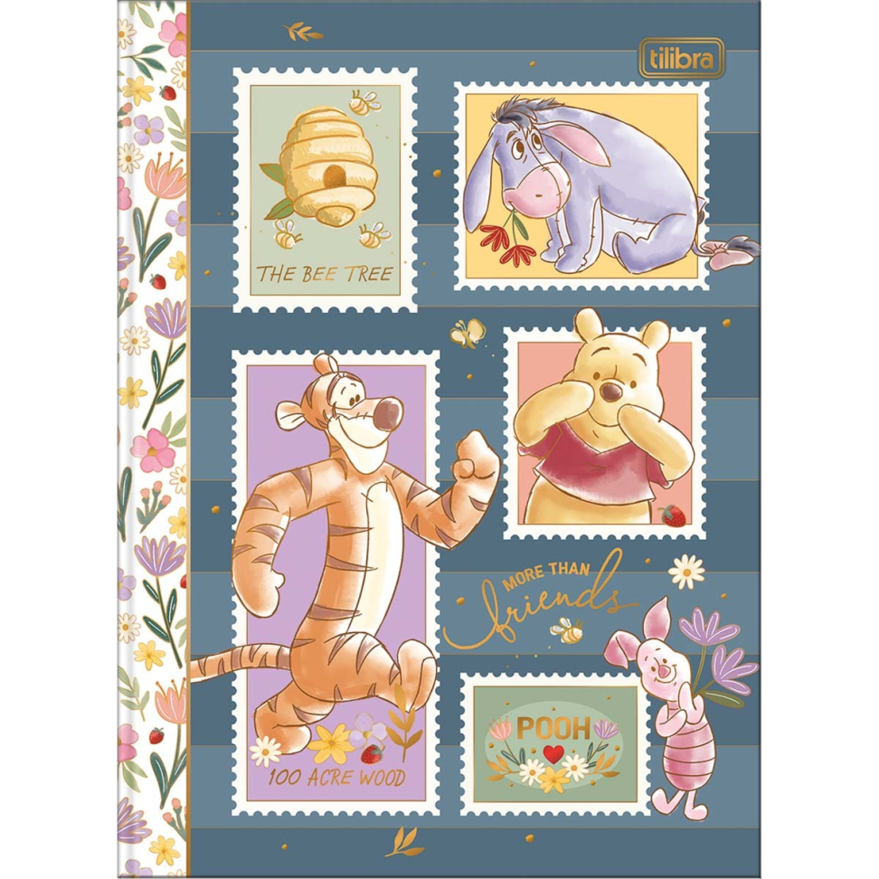 Caderno Brochura Capa Dura Colegial Pooh 80F - SORTIDO - #4