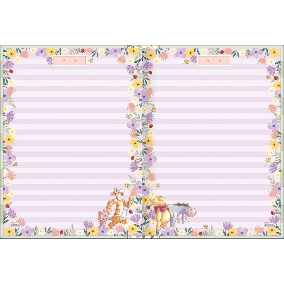 Caderno Brochura Capa Dura Colegial Pooh 80F - SORTIDO - #6