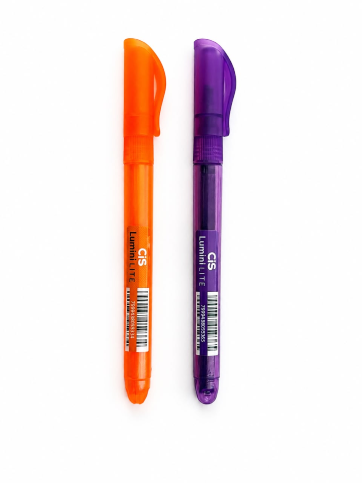 Marca Texto Cis Lumini Lite - 2 Unidades - Roxo e Laranja