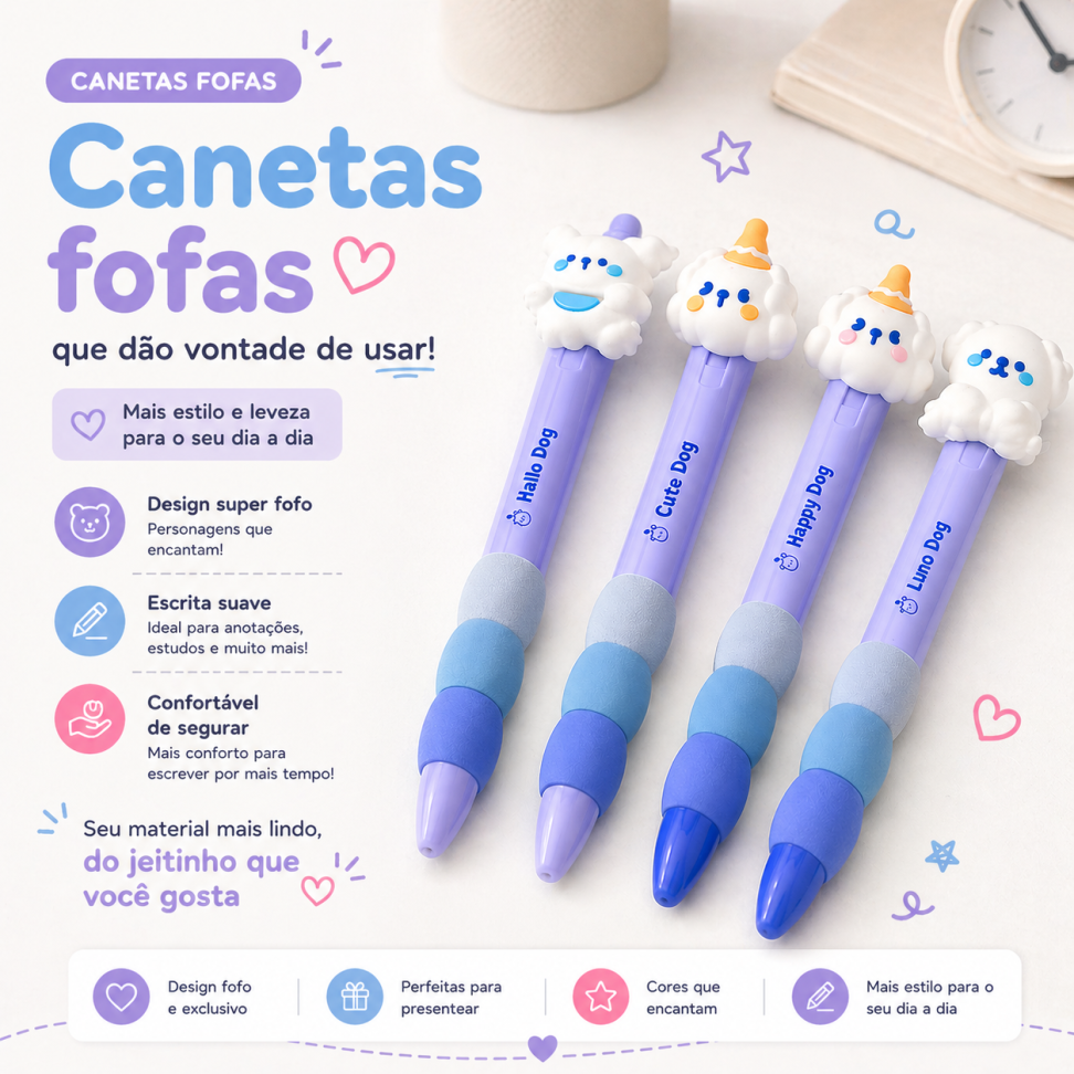 Caneta Apagavel - cor Azul (sortidas)