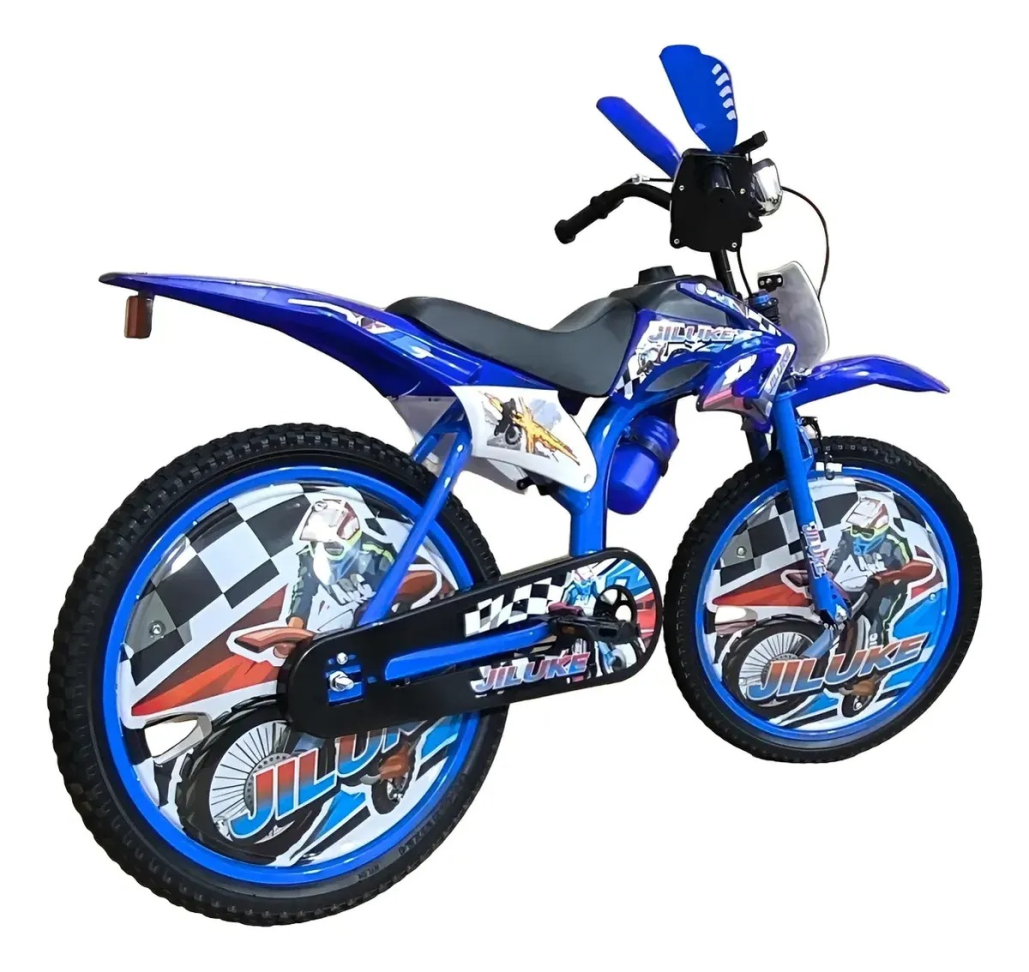 Bicicleta Cross Infantil Jiluke Aro20 Azul - #3