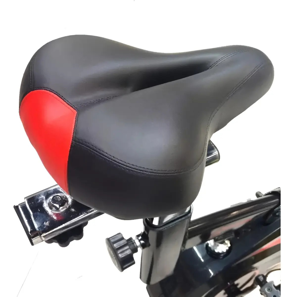 Bicicleta Ergométrica Spinning Mecanica 13kg Preto com Vermelho - #3