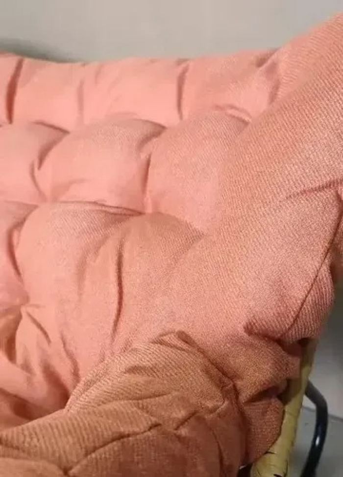 Cadeira De Balanço Almofada Laranja Escuro - #6
