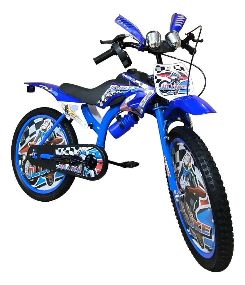 Bicicleta Cross Infantil Jiluke Aro20 Azul - #2