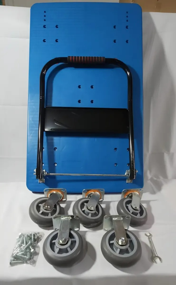 Carrinho De Carga Multiuso Aba Dobrável Capacidade 400kg - #3