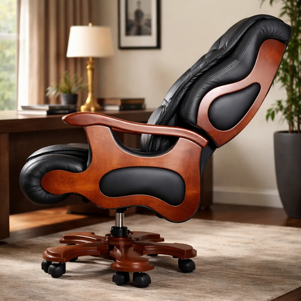 Cadeira Presidente Luxo Premium C/ Massageador Elétrico - #6