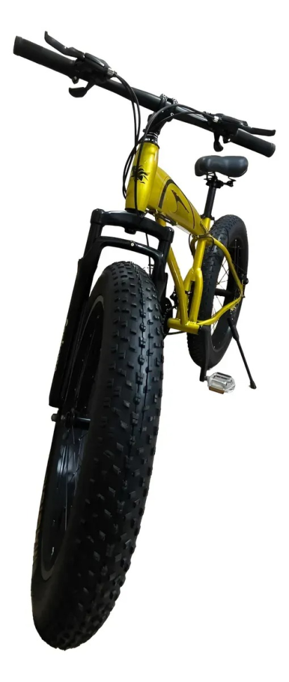 Bicicleta Fat Monster Aro 26 Freio Disco Dourada - #2