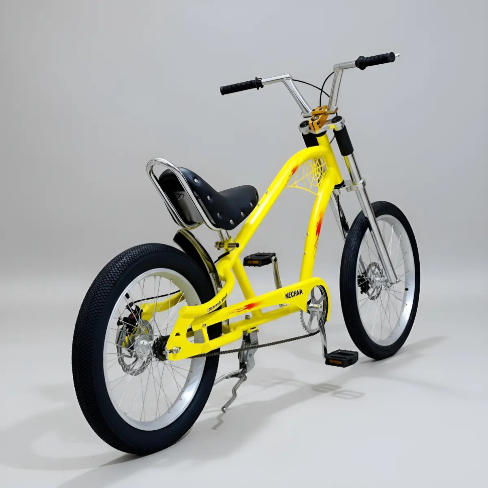 Bicicleta Chopper Harley Luxo Amarela - #5