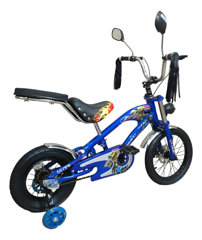 Bicicleta Infantil Chopper Harley Com Rodinhas - #3