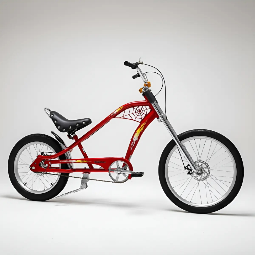 Bicicleta Chopper Harley Luxo Vermelha - #5