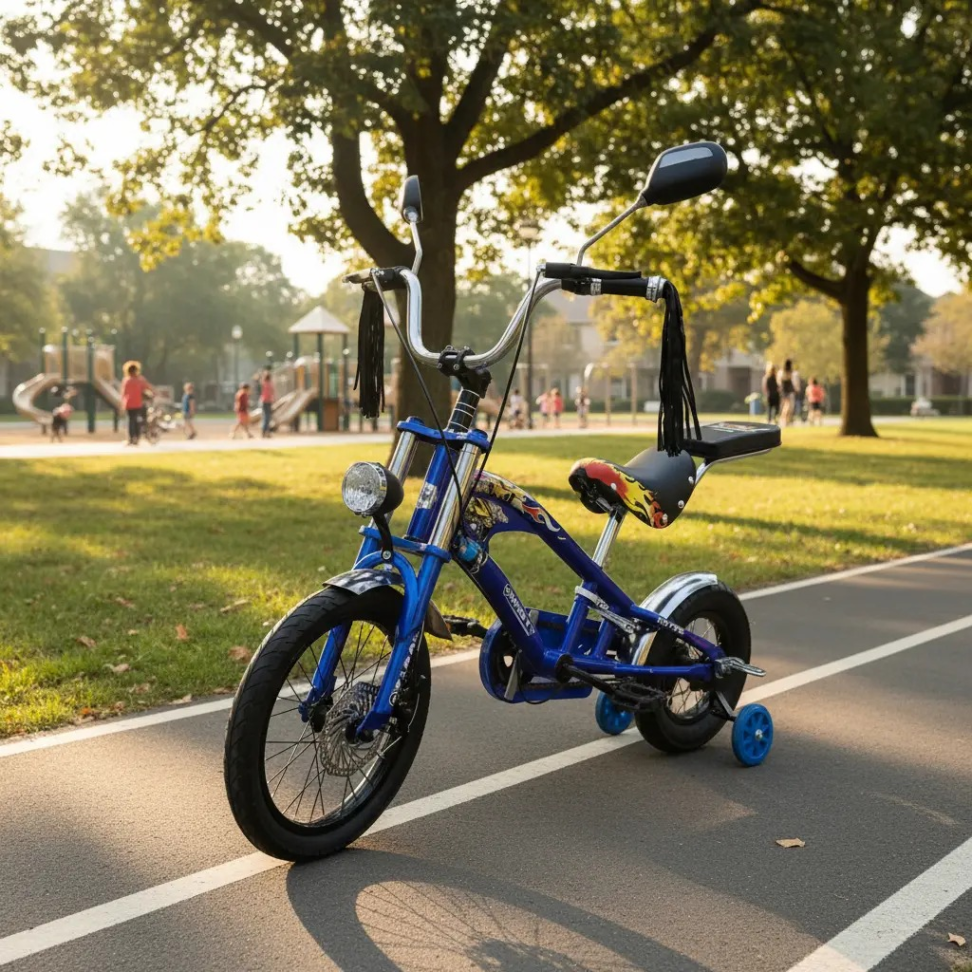 Bicicleta Infantil Chopper Harley Com Rodinhas - #8