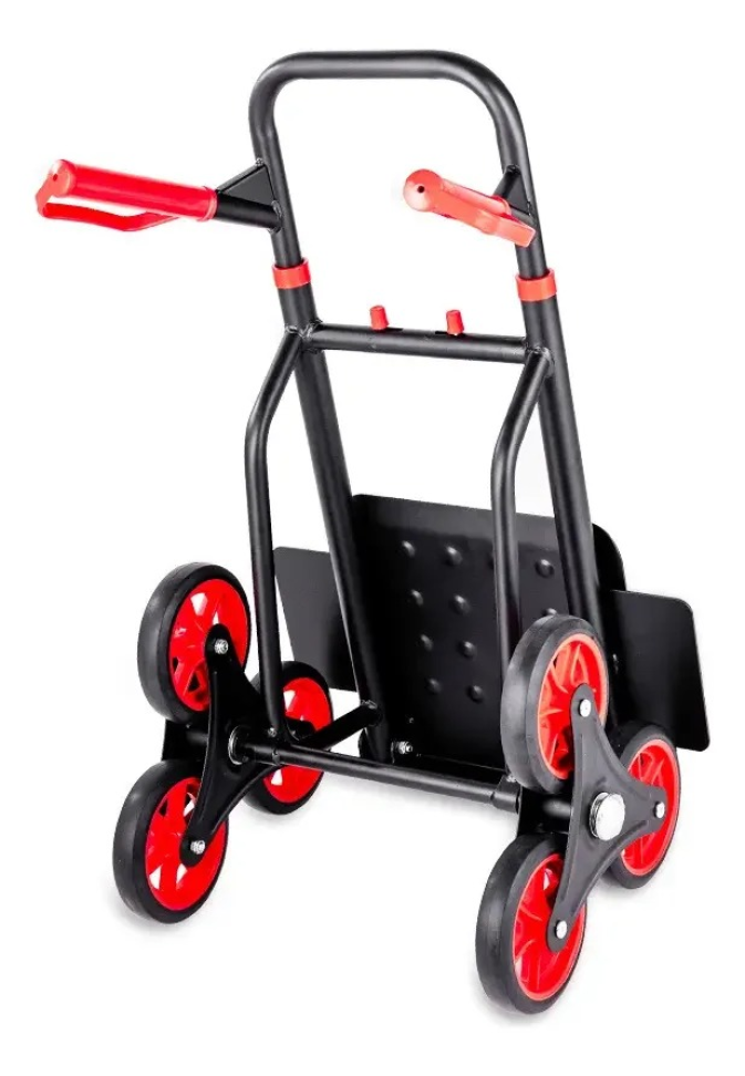 Carrinho Sobe Escada Para Carga 150kg 6 Rodas Preto - #2